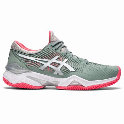 Női Asics Court FF 2 Clay Teniszcipő AS4317652 Szürke/Fehér